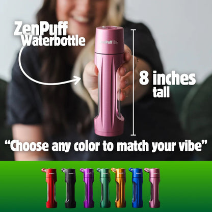 ZenPuff™ Luxury Glass & Aluminum Water Bottle