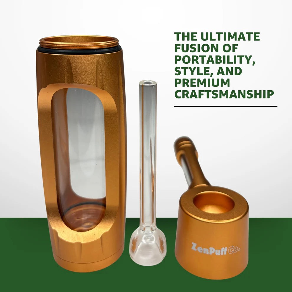 ZenPuff™ Luxury Glass & Aluminum Water Bottle